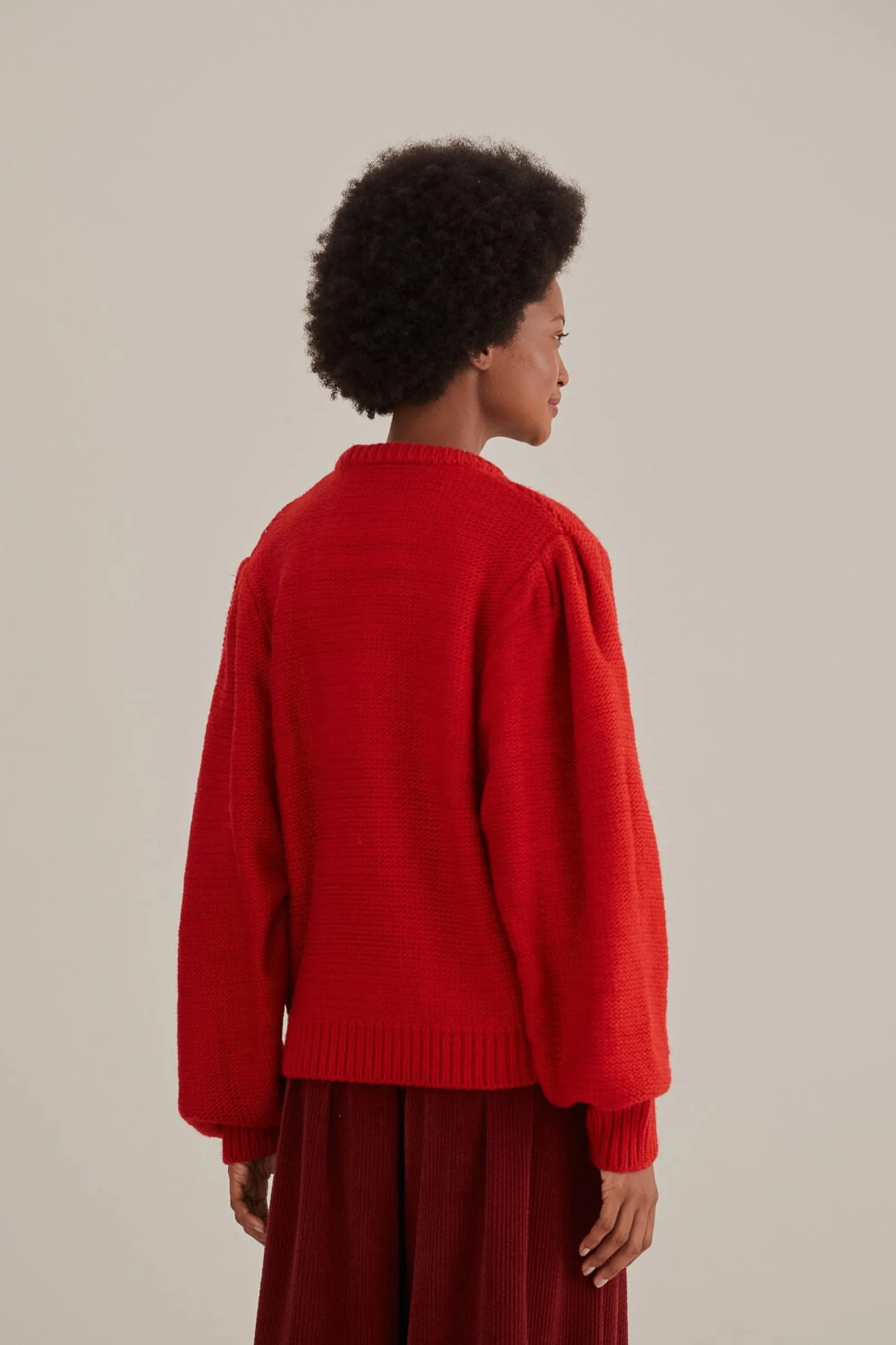 AMOUR EMBROIDERED KNIT SWEATER