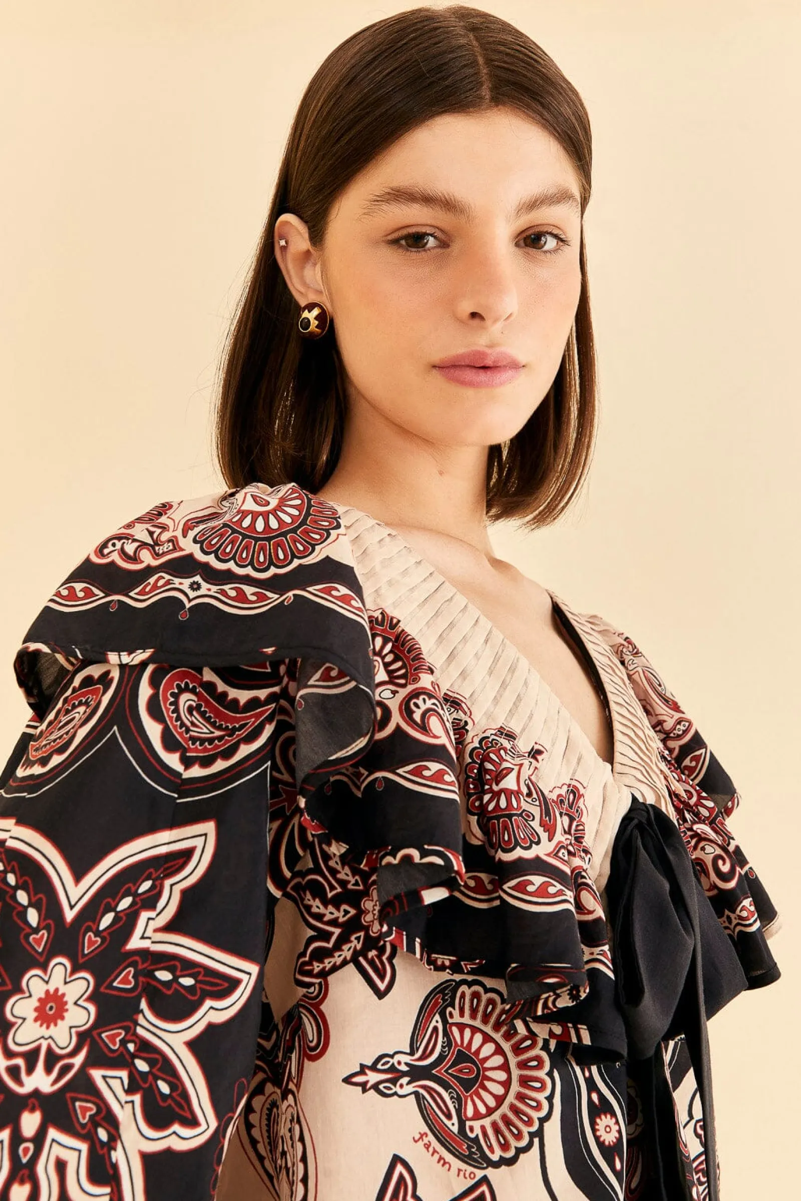 BLACK & WHITE SWEET MERMAIDS BLOUSE