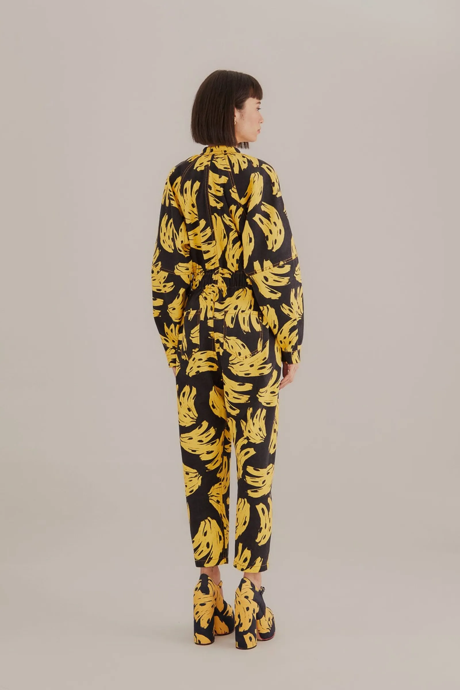 BLACK BOSSA BANANA JUMPSUIT