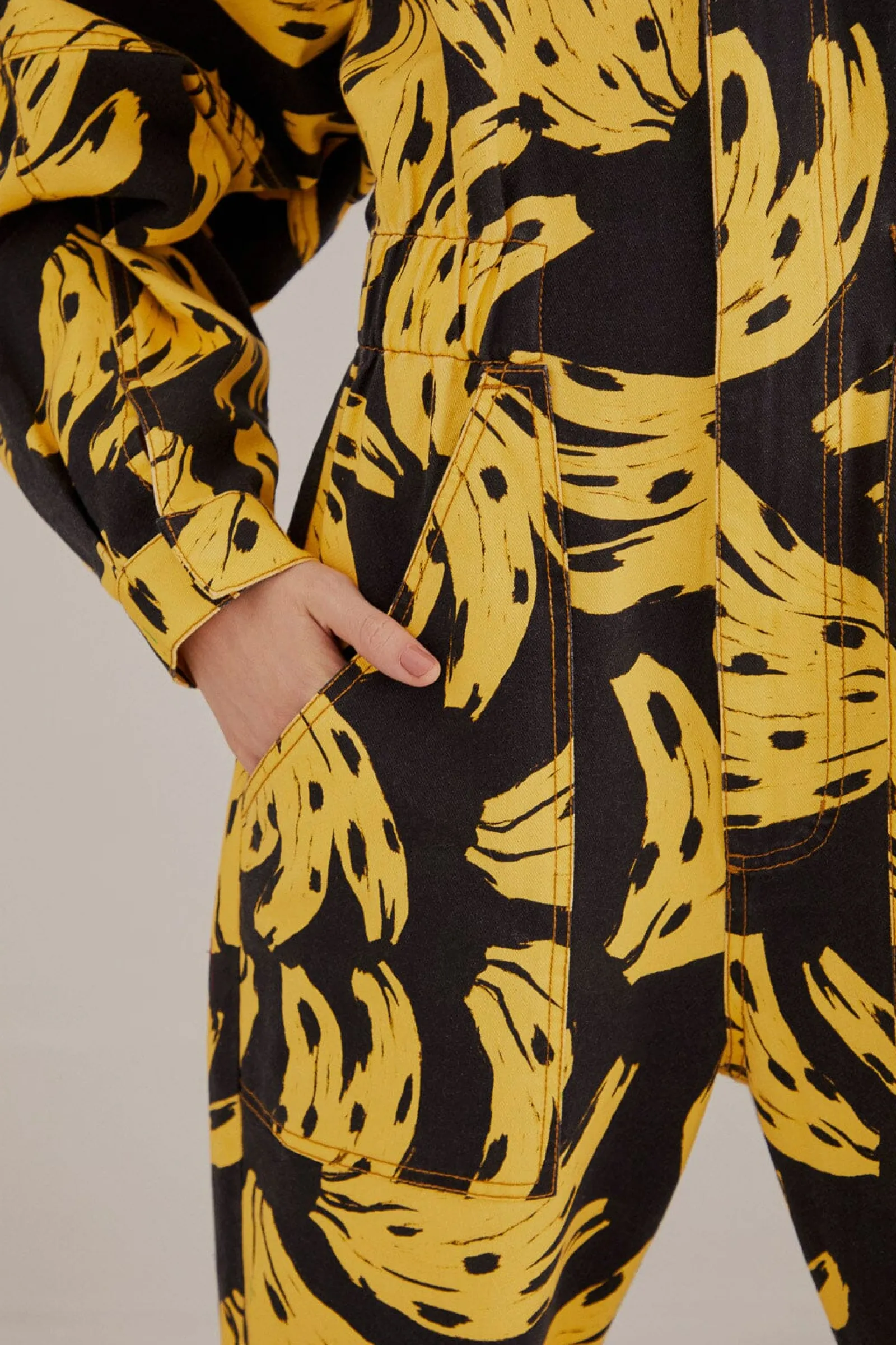 BLACK BOSSA BANANA JUMPSUIT