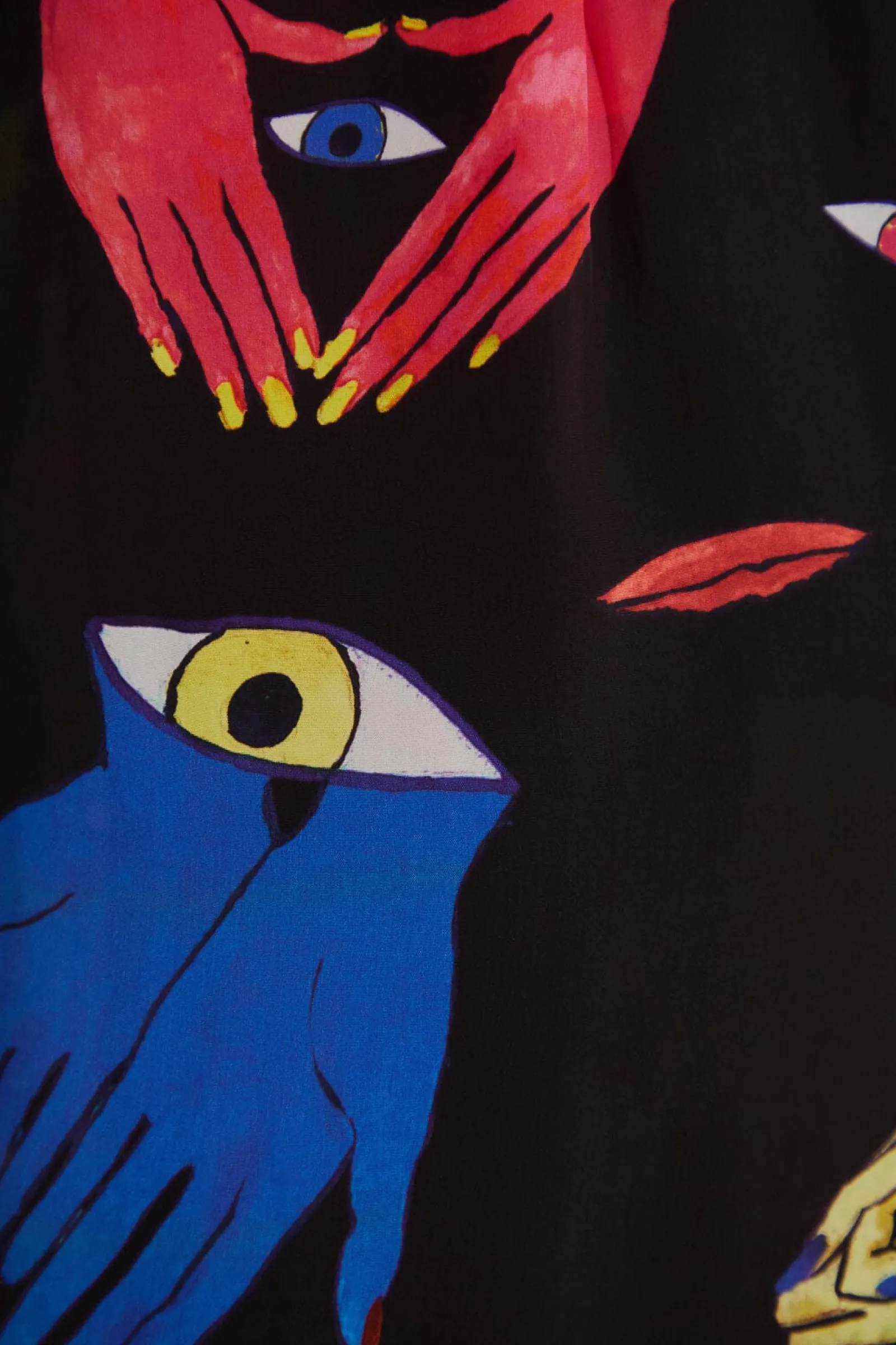  BLACK COLORFUL TOGETHER PANTS