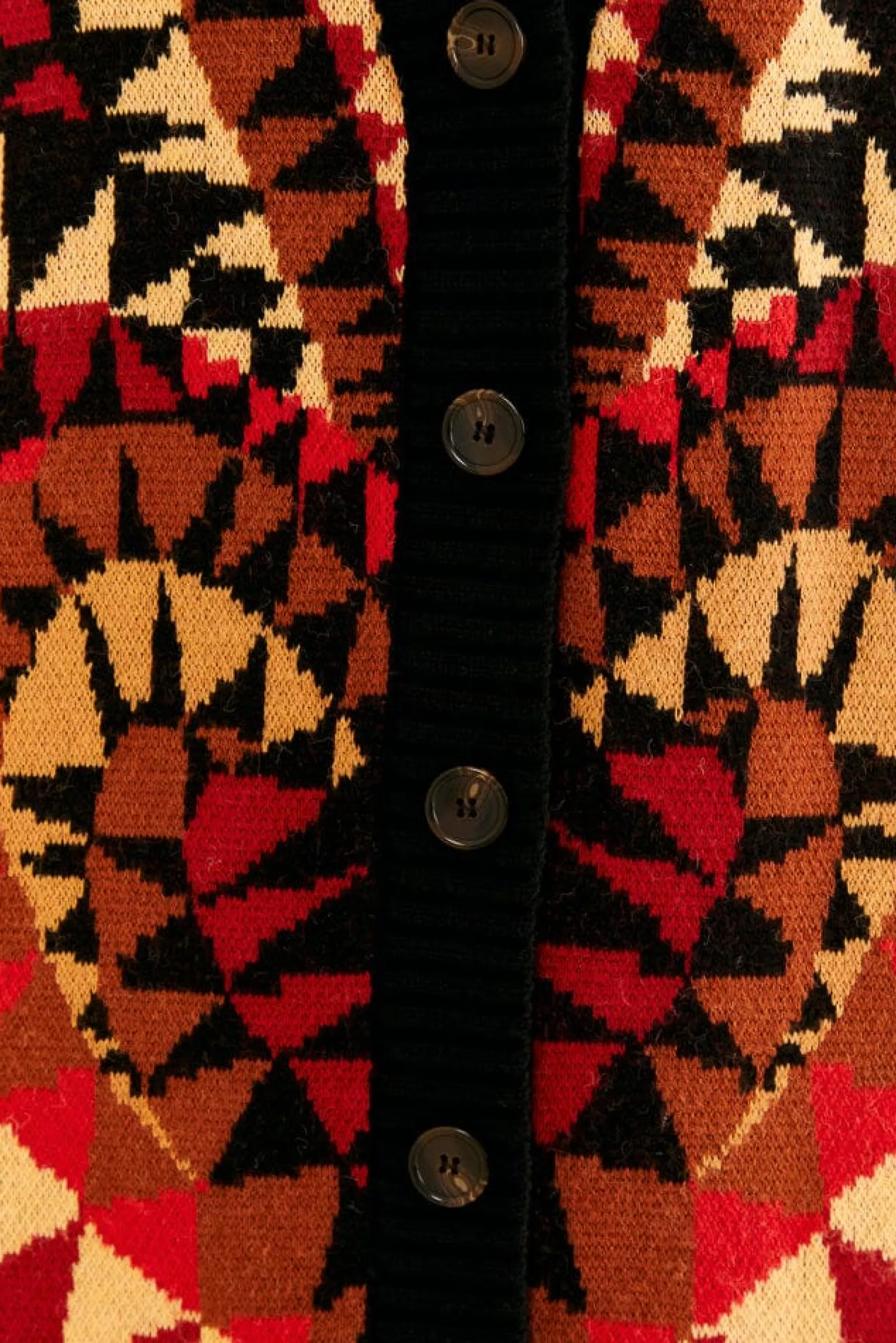 BLACK HEART DECO MAXI KNIT CARDIGAN