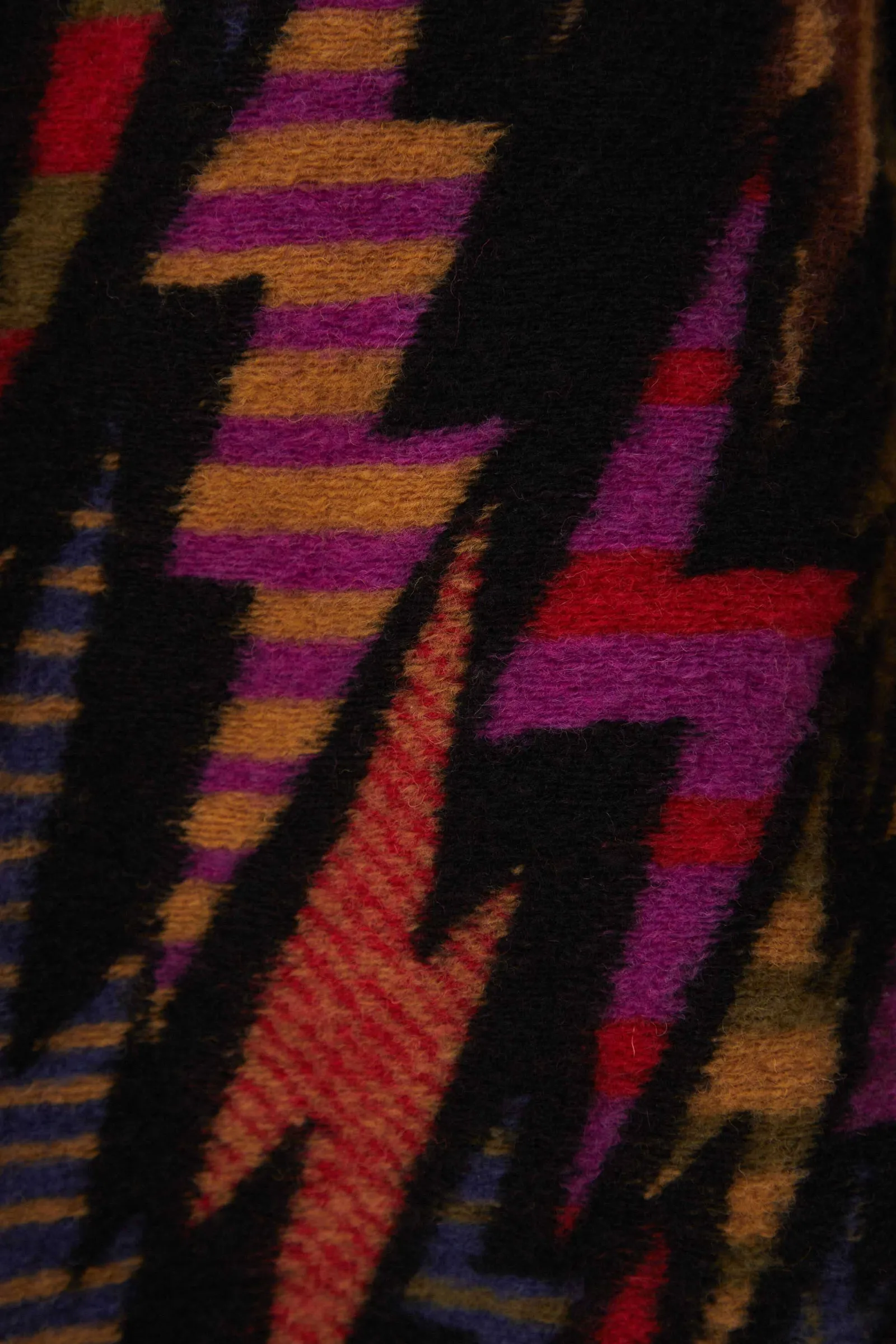 BLACK LIGHTNING MAXI FLEECE CARDIGAN