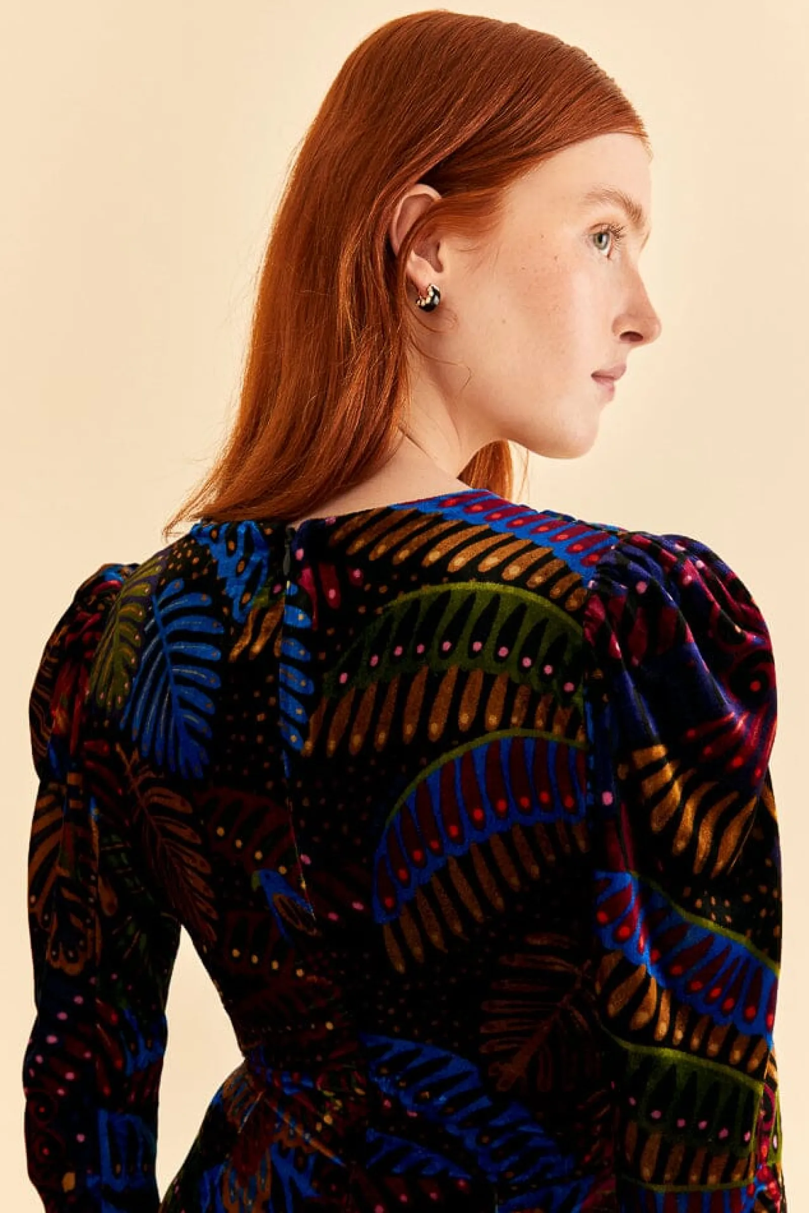 BLACK MIDNIGHT ISLAND V NECK VELVET JUMPSUIT