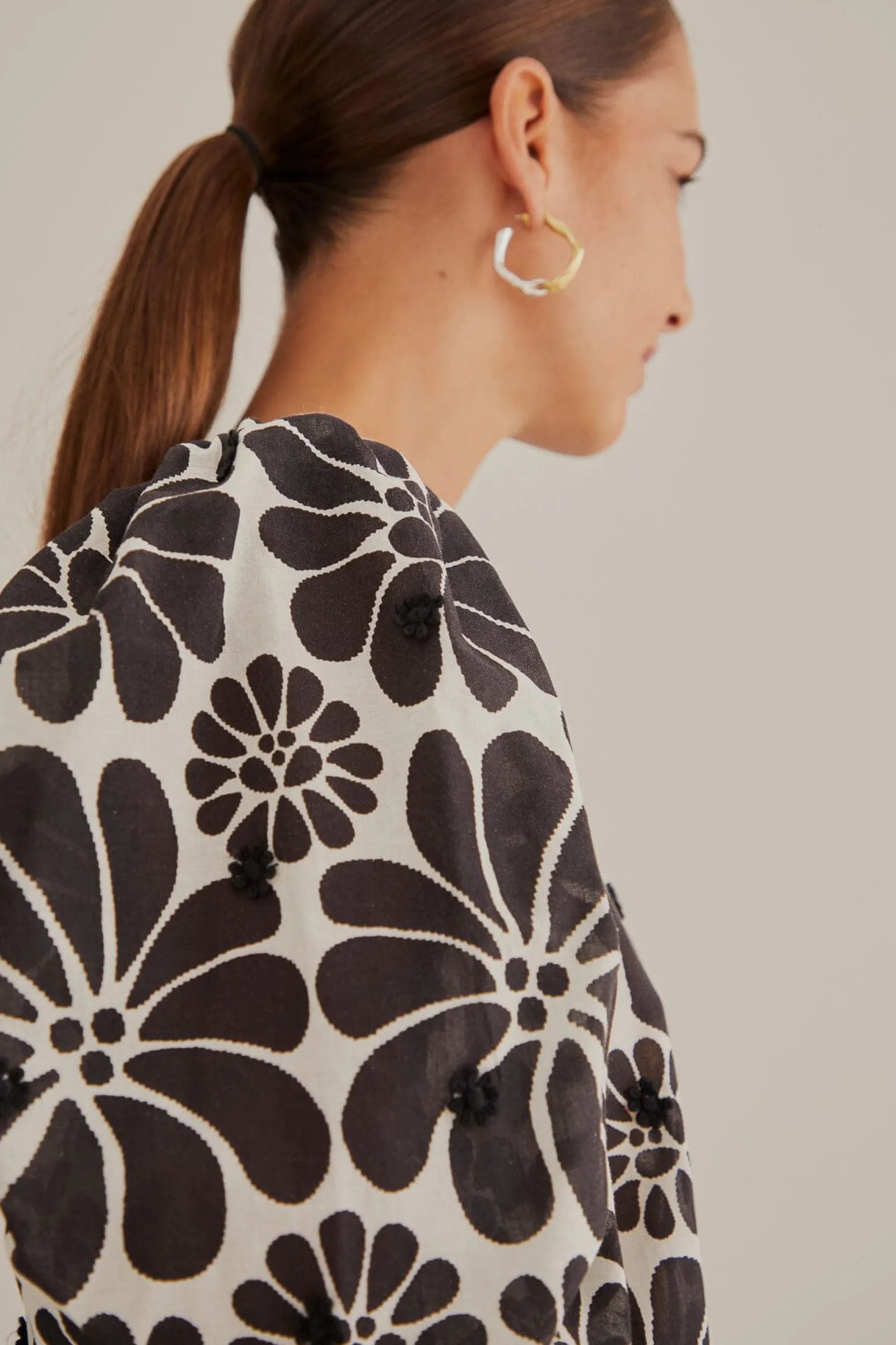 BLACK PALERMO PUFF SLEEVE BLOUSE