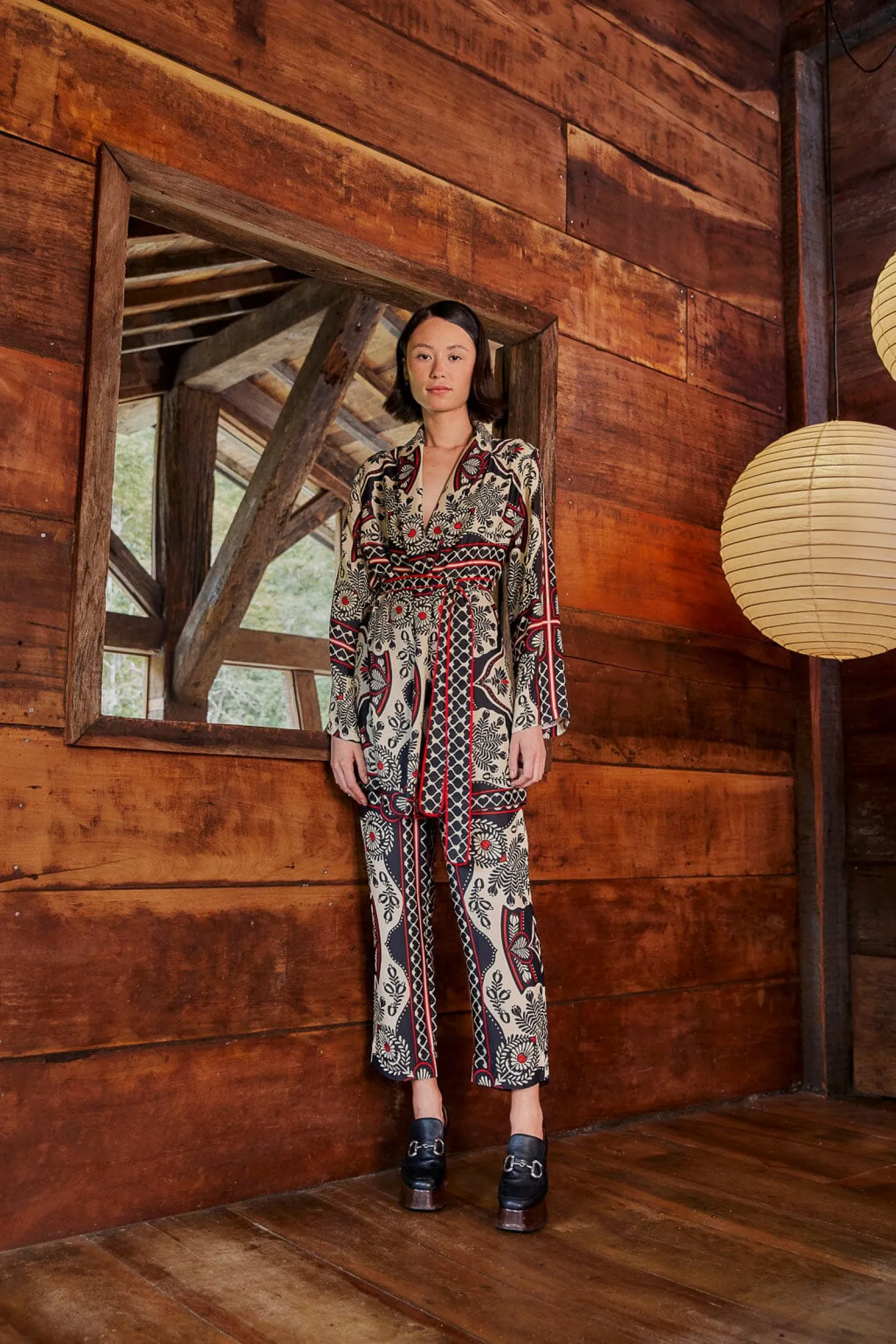  BLACK PASSION SCARF PANTS