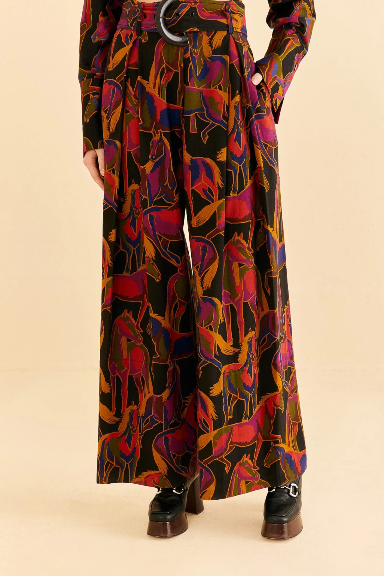 BLACK WILD HORSES PANTS