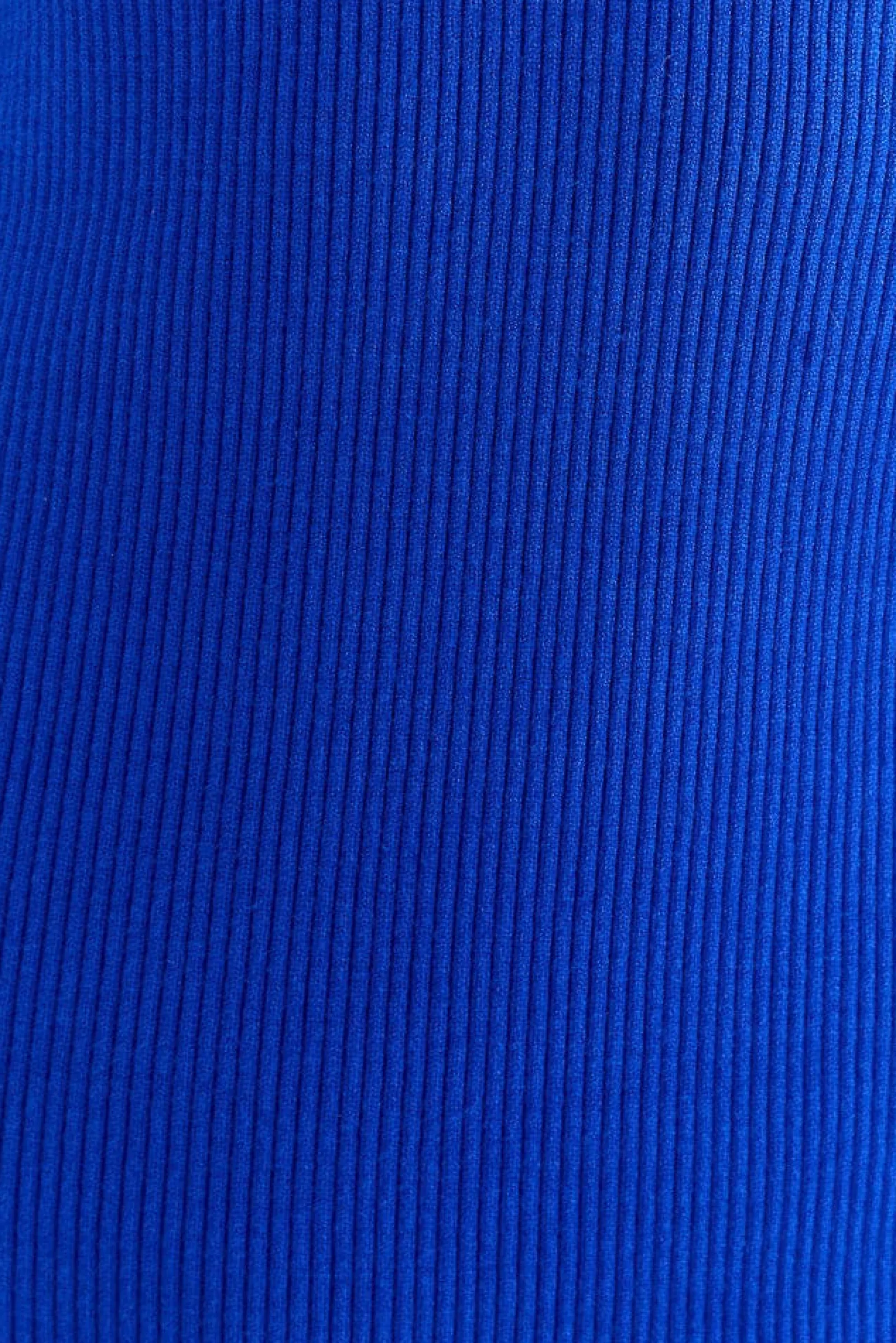 BLUE HEART NECKLINE KNIT DRESS