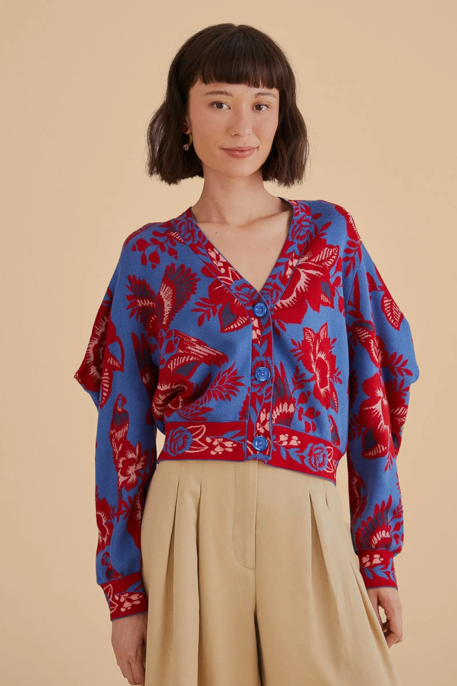  BLUE LACE GARDEN CARDIGAN