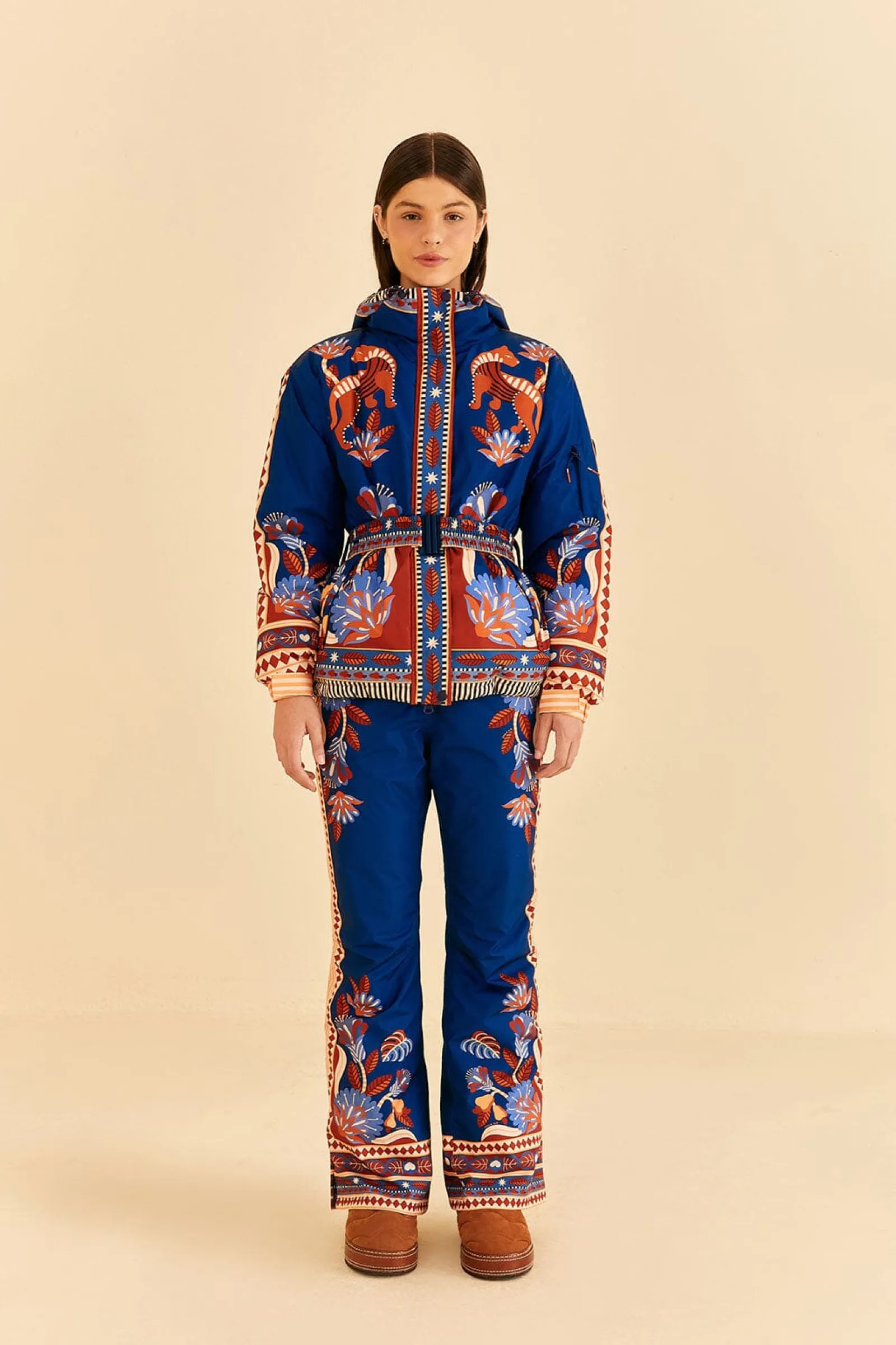 BLUE NATURE BEAUTY SKI JACKET