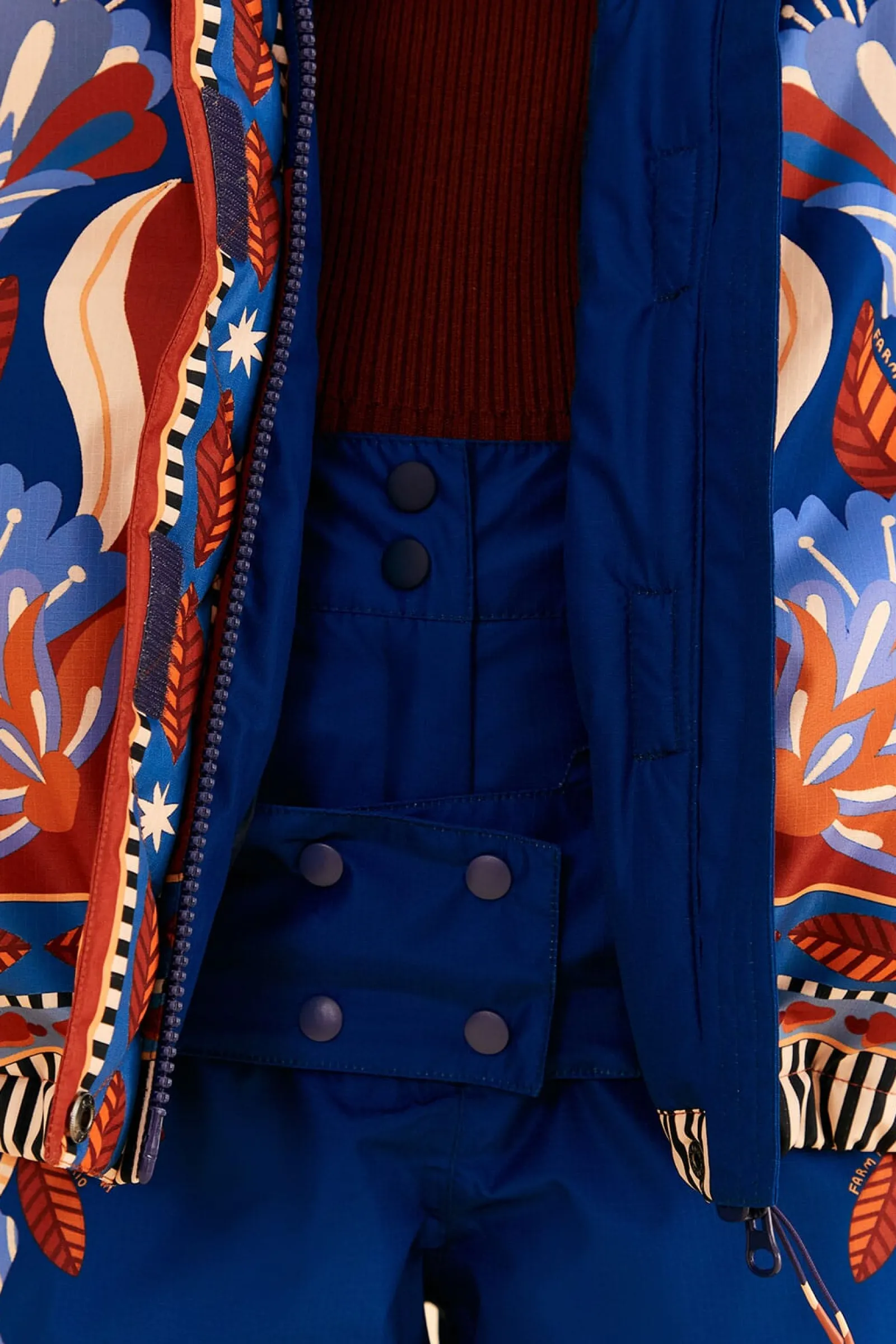 BLUE NATURE BEAUTY SKI JACKET