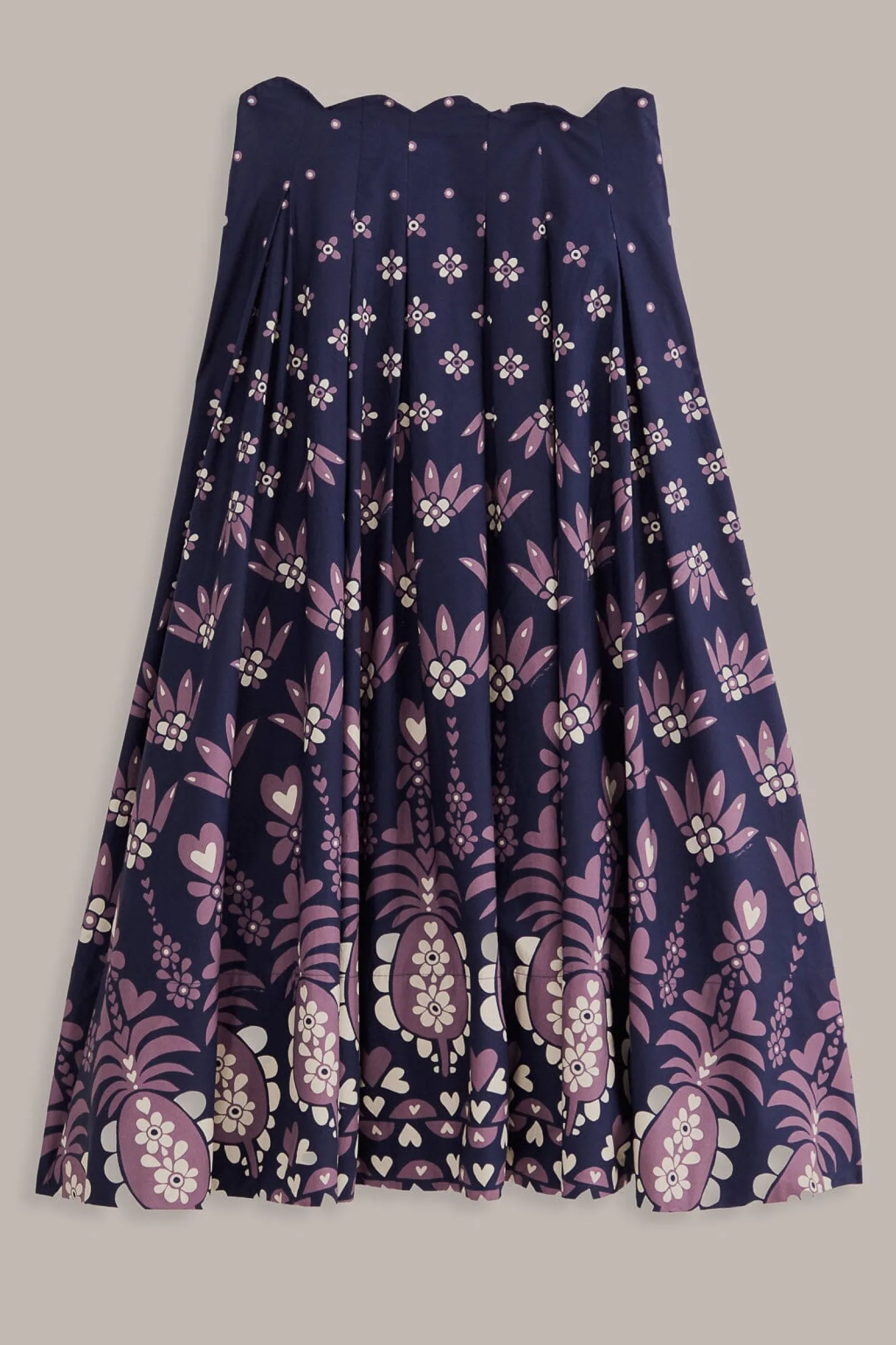 DARK BLUE AINIKA MARTINA MIDI SKIRT