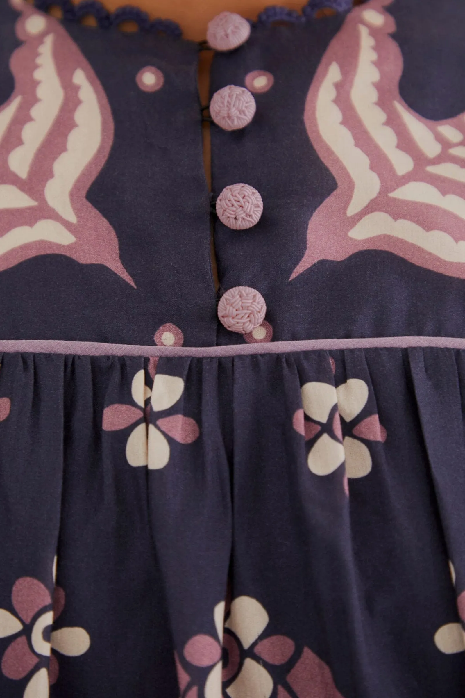 DARK BLUE AINIKA MARTINA LONG SLEEVE MINI DRESS