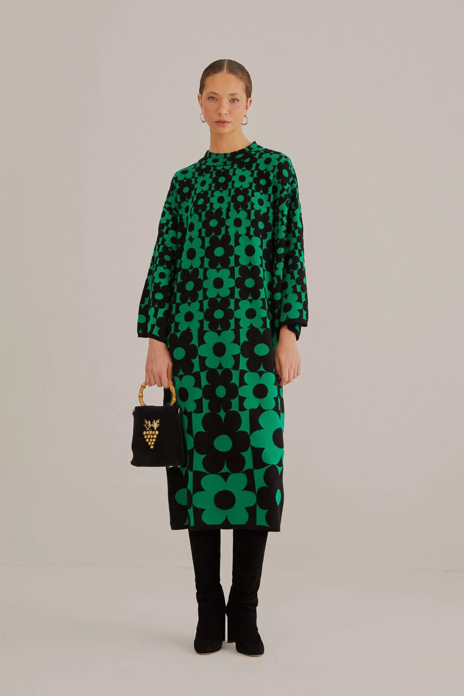 GREEN LOVEDAISY KNIT DRESS