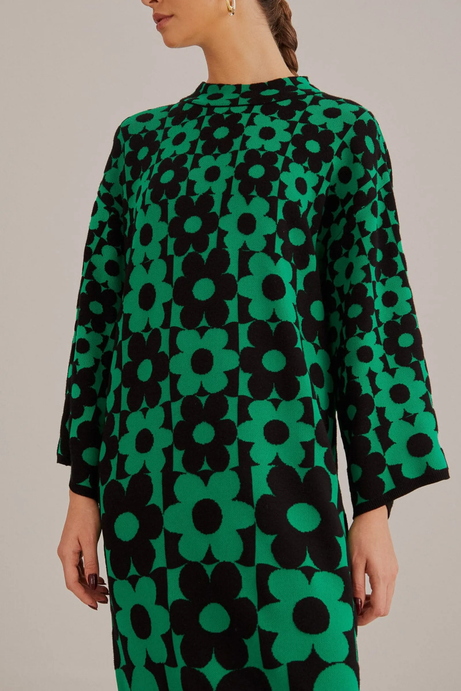 GREEN LOVEDAISY KNIT DRESS