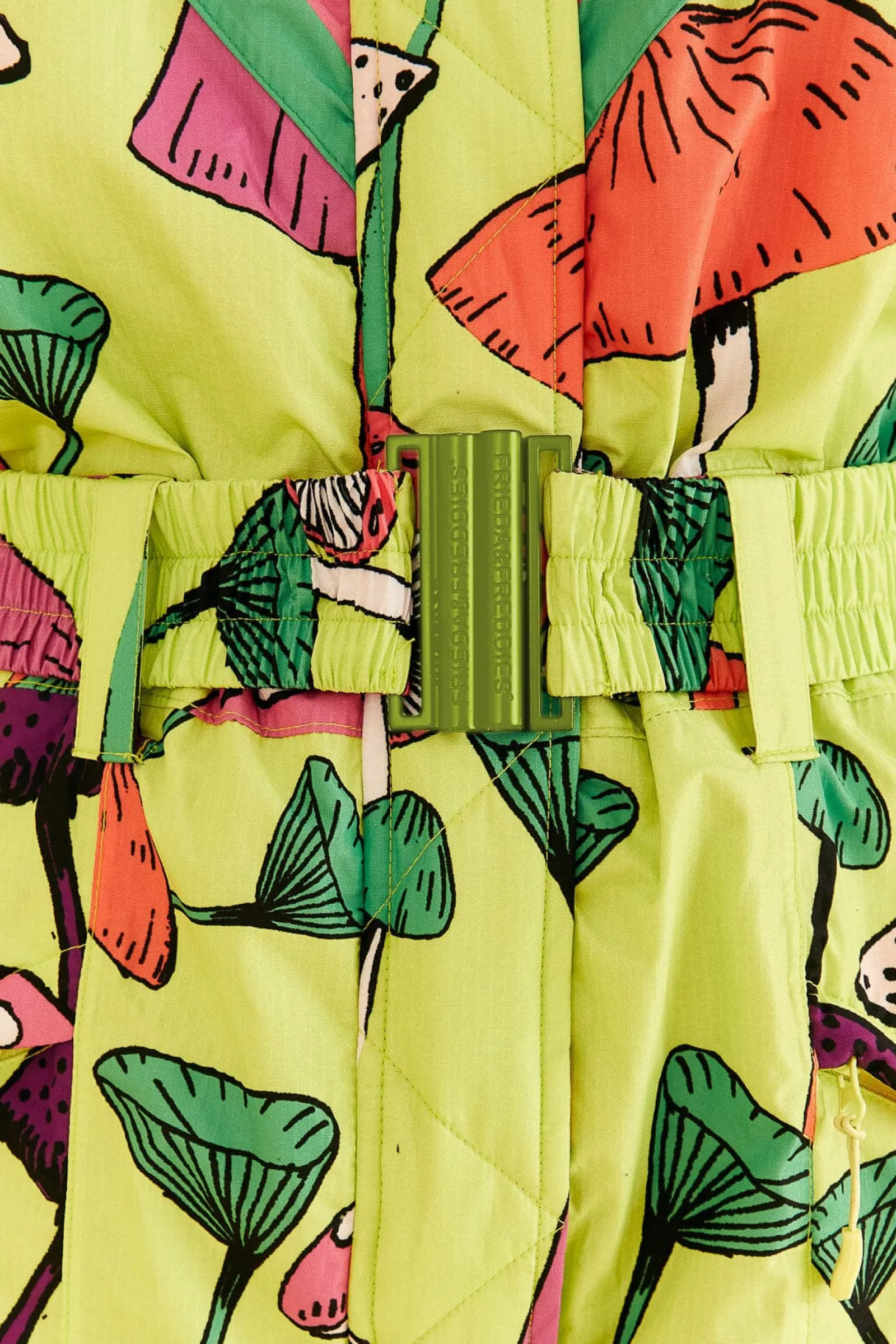 LIME GREEN NEW MUSHROOM SKI JUMPSUIT