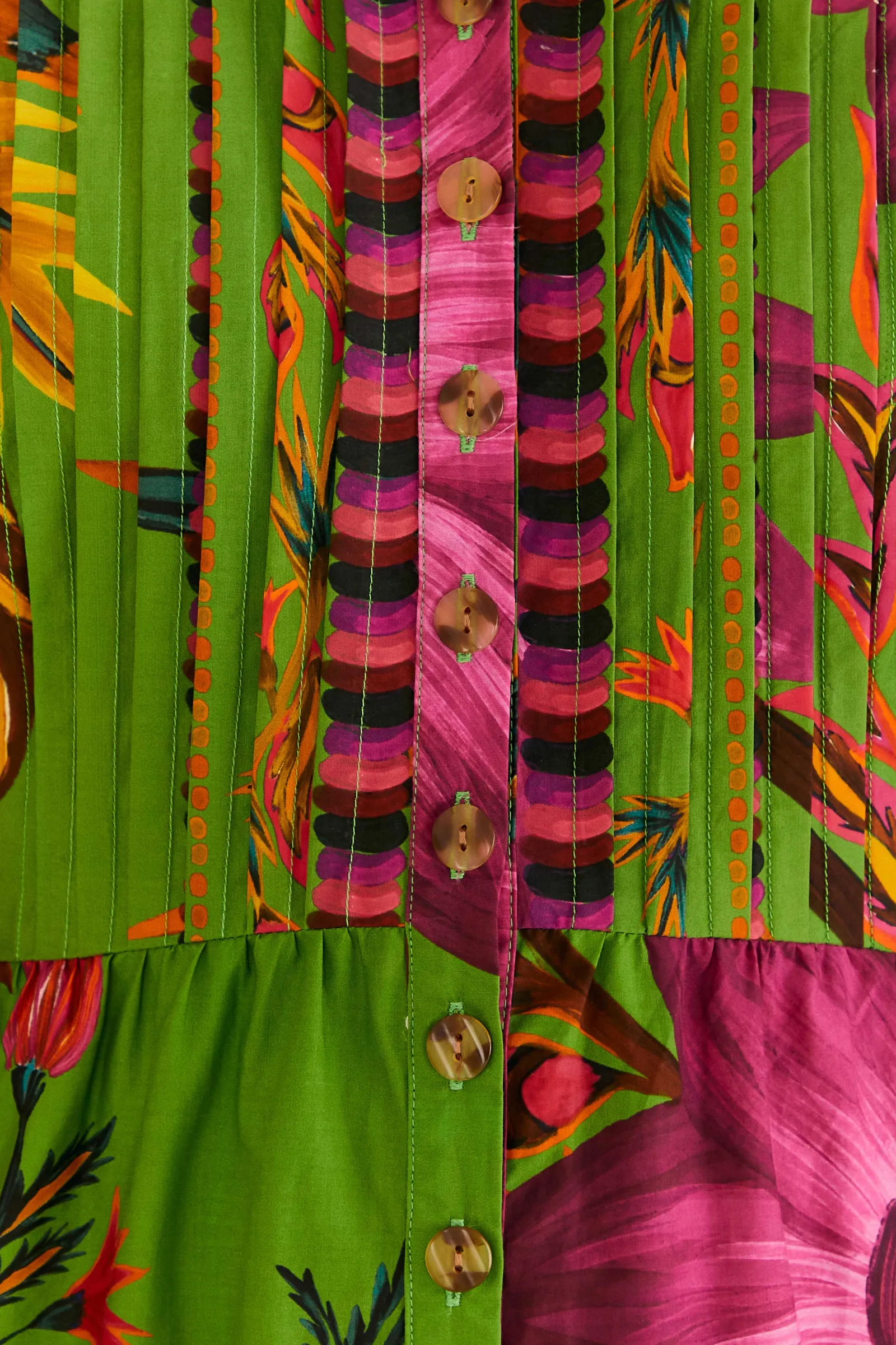 MAXI FLOWERS ORGANIC COTTON MAXI DRESS