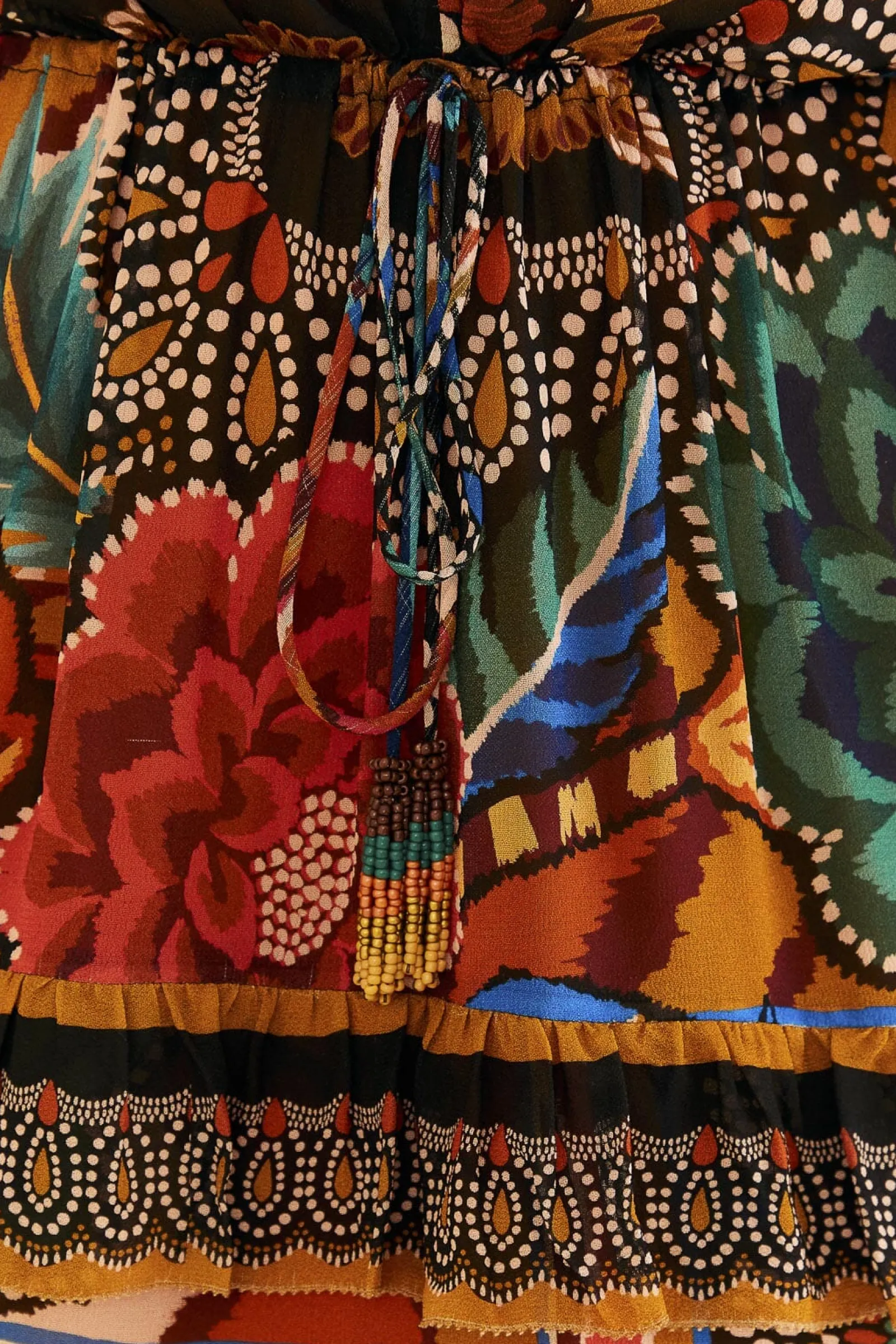  MULTICOLOR FALL MIX MAXI DRESS