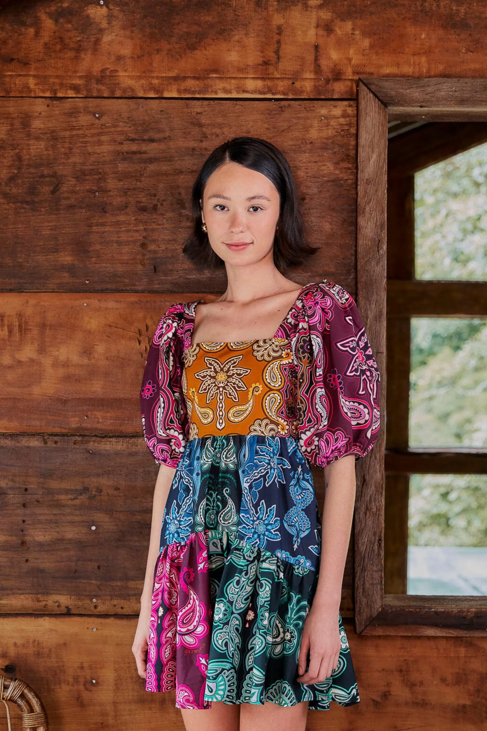 MULTICOLOR SWEET MERMAIDS SHORT SLEEVE MINI DRESS