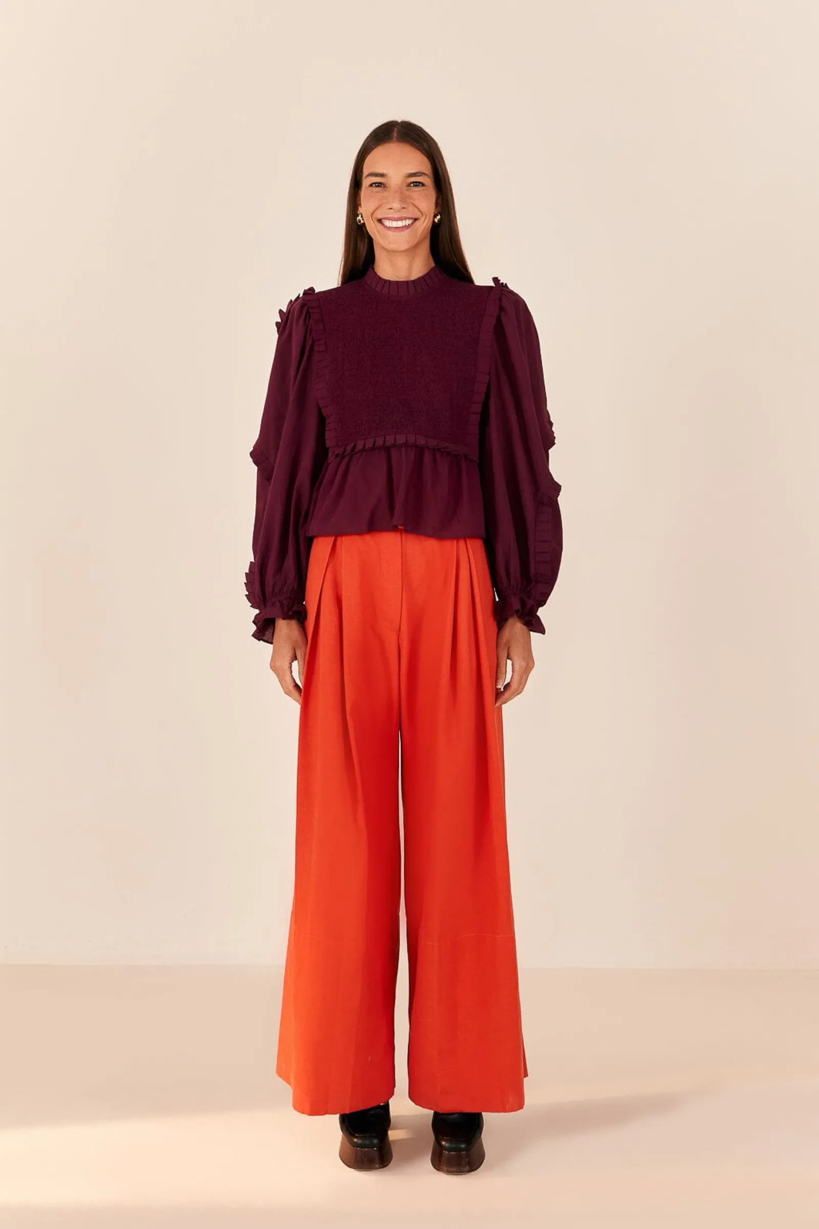  ORANGE TAILORED PANTS