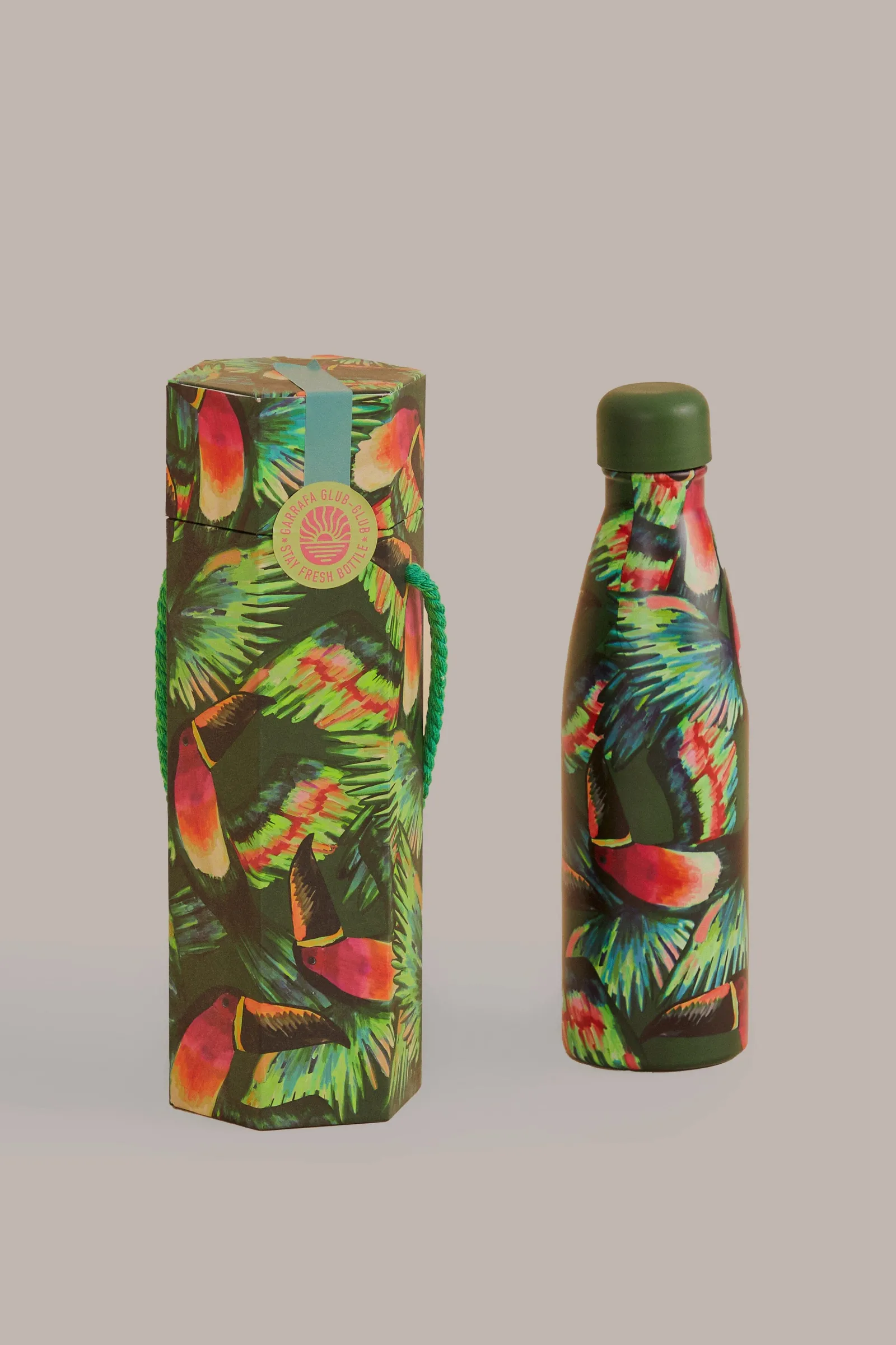  PAINTED TOUCANS STAY FRESH BOTTLE