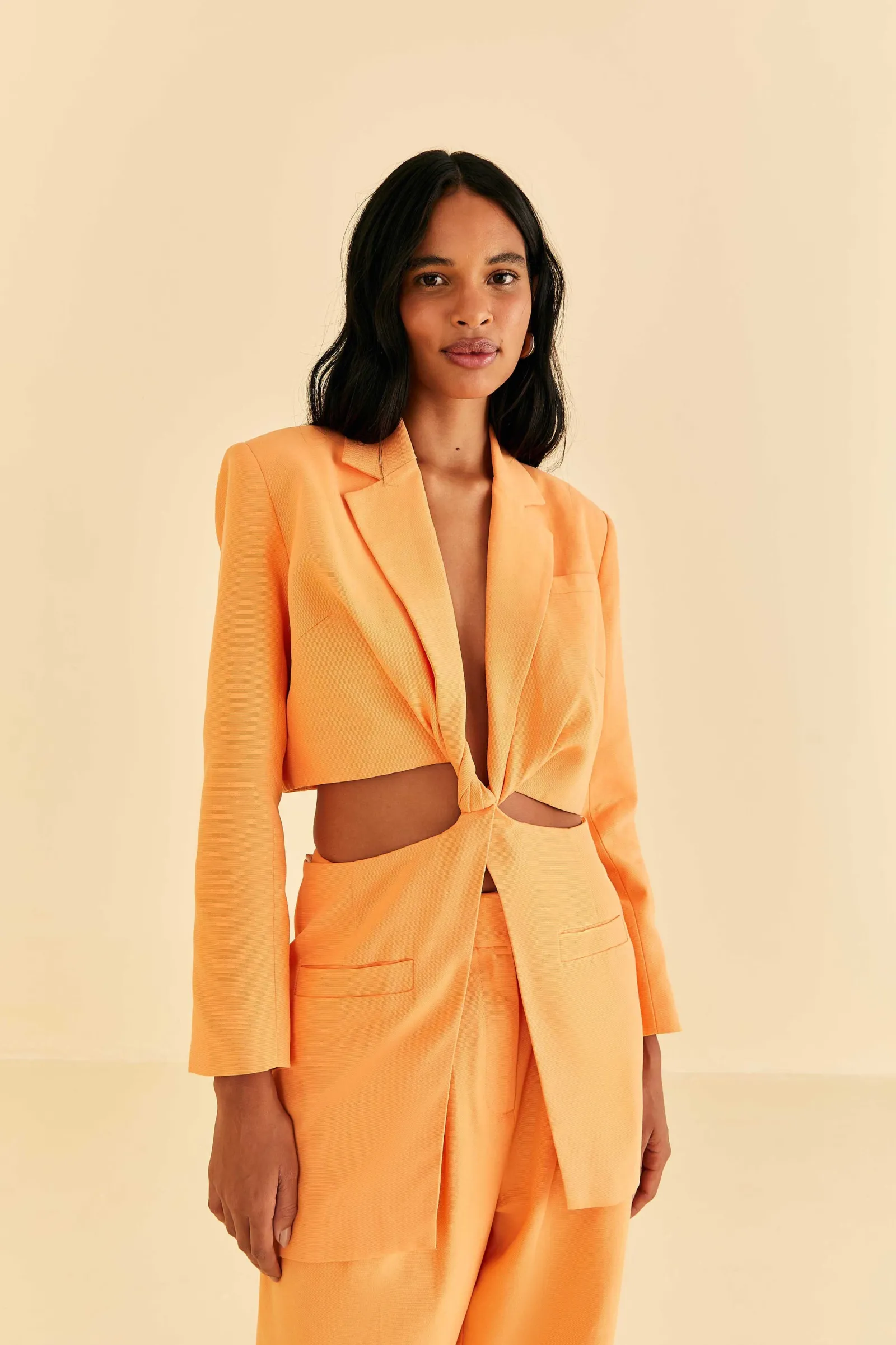  PEACH CUT OUT BLAZER