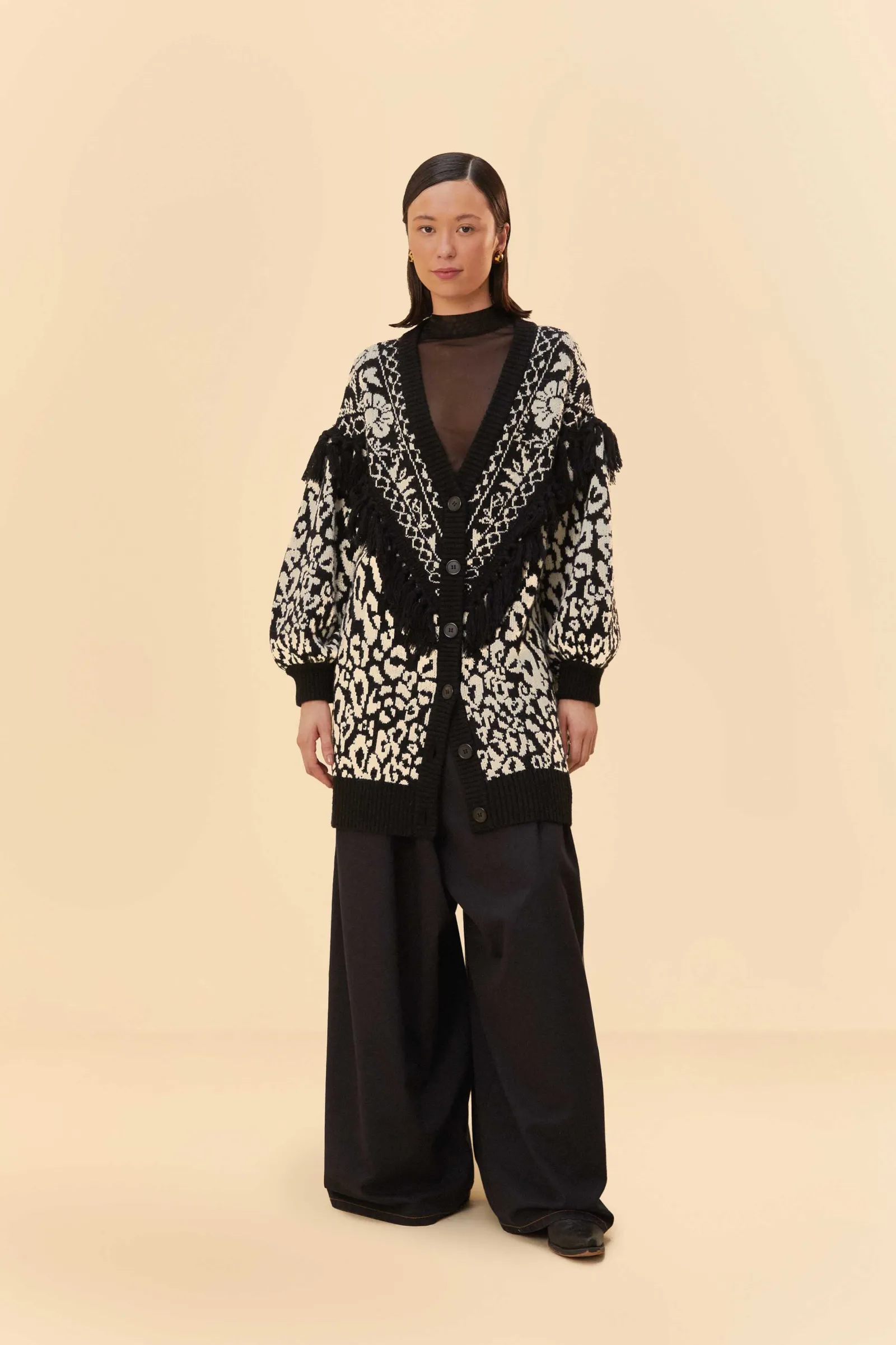 PINEAPPLE GARDEN KNIT CARDIGAN