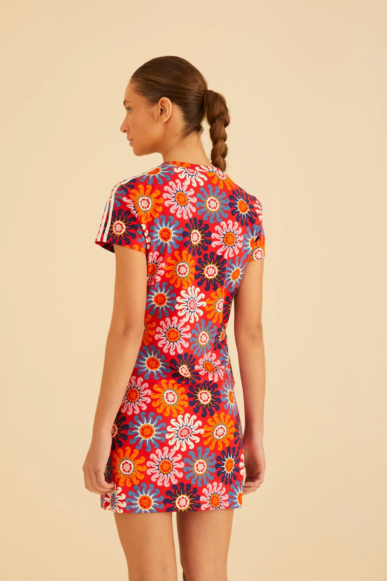 RED ADIDAS FARM DRESS