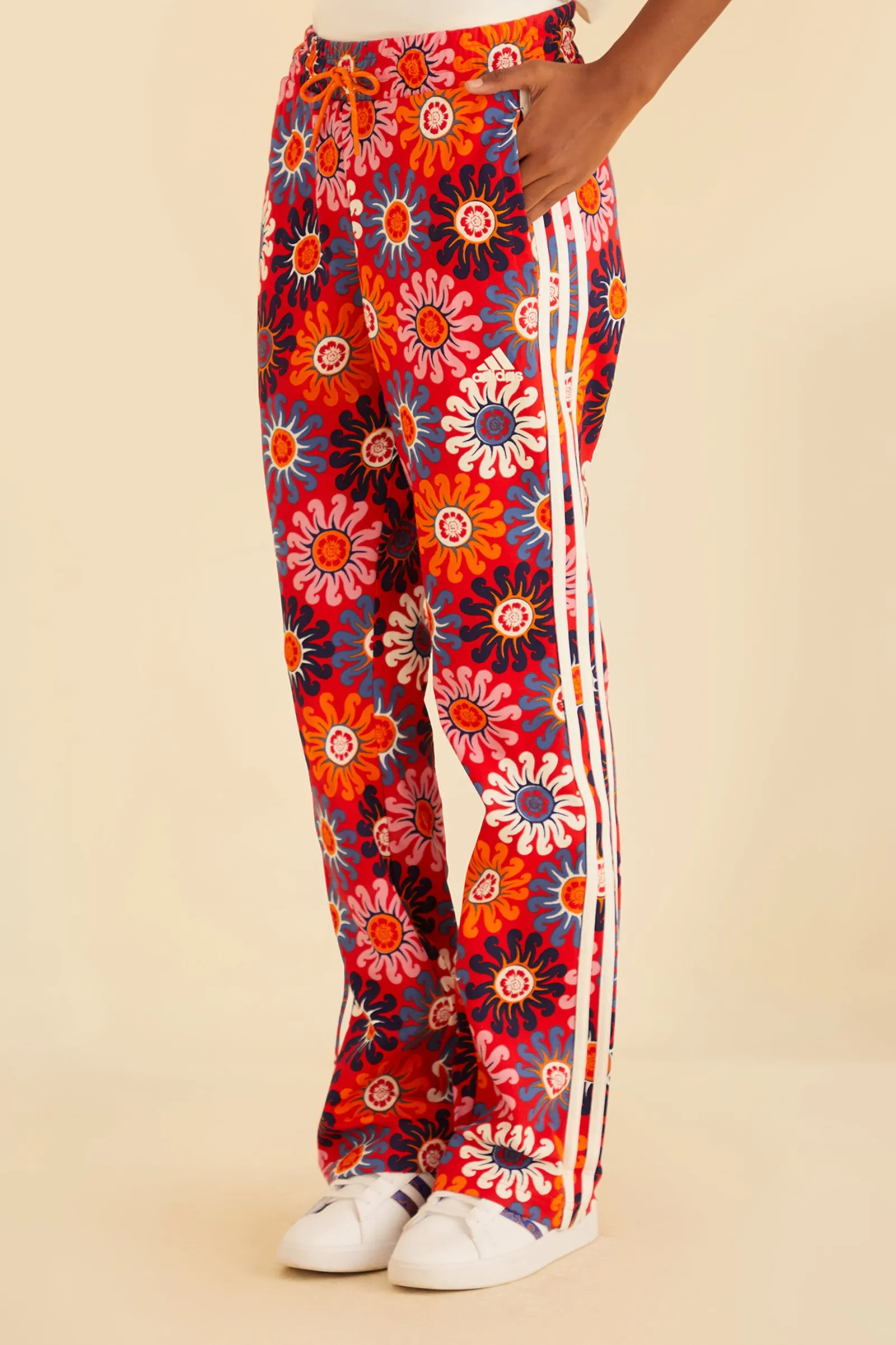 RED ADIDAS FARM PANTS