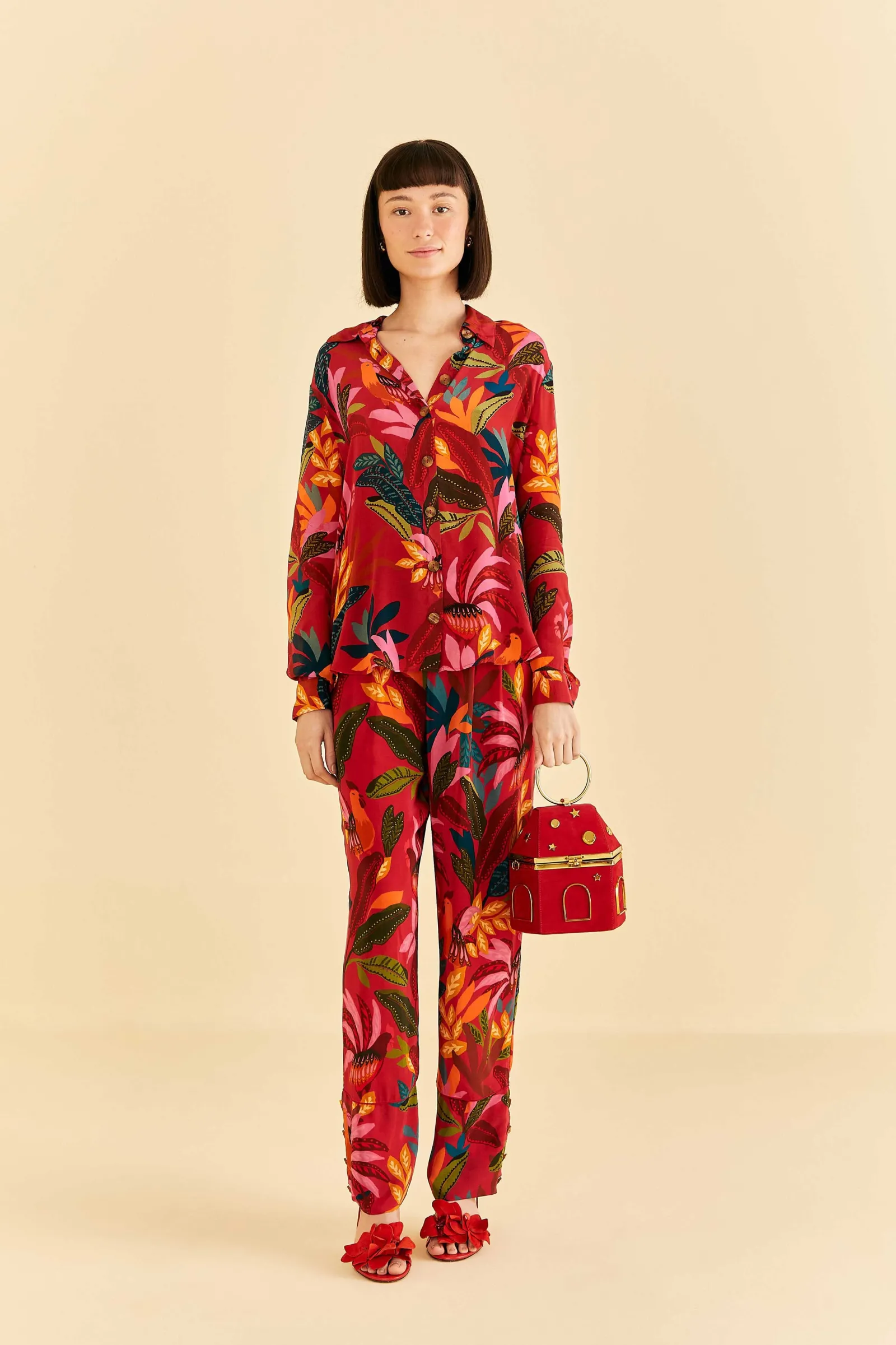  RED ROOSTER LEAVES PANTS