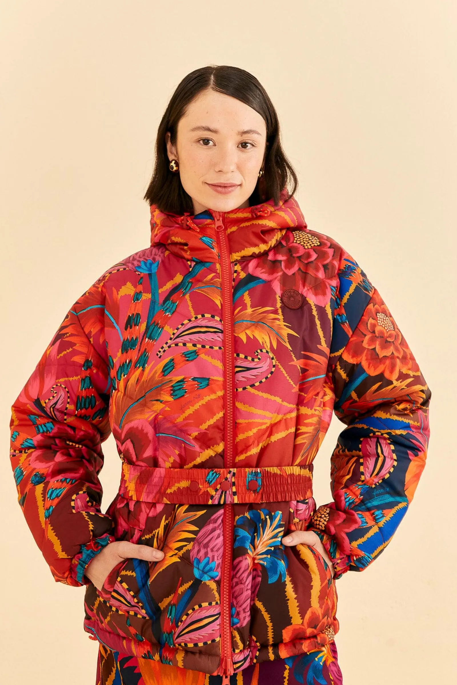  VINTAGE WAVE REVERSIBLE PUFFER JACKET