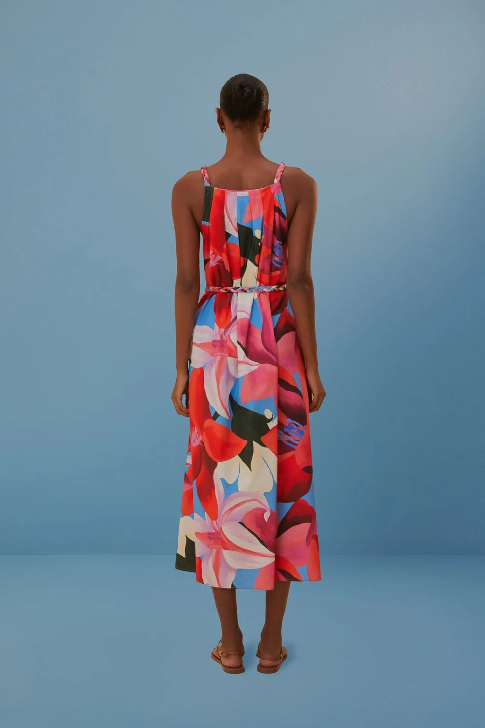  WATERCOLOR FLORAL SLEEVELESS COVER UP