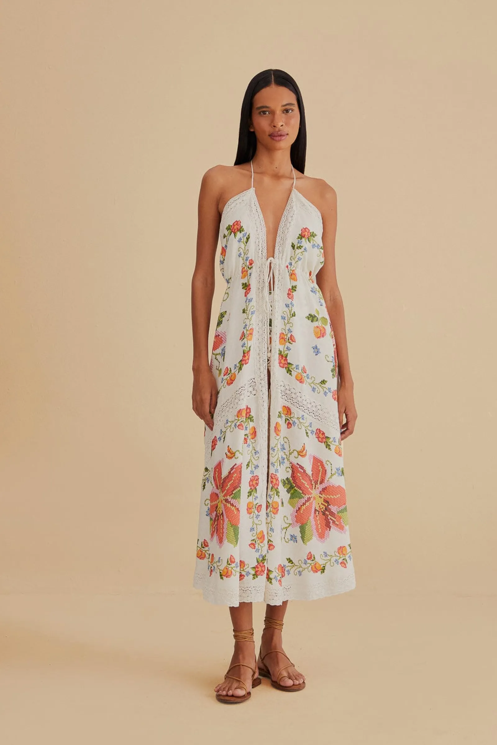  WHITE BANANA VITAMIN LACE COVER UP